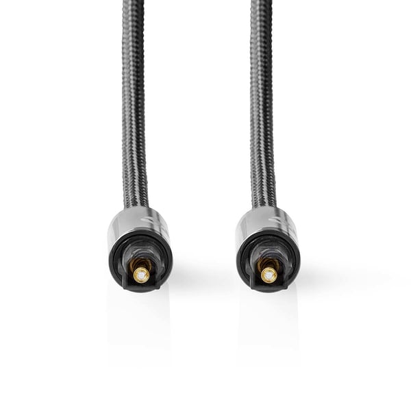Nedis CATB25000GY50 audiokaapeli 5 m Toslink Harmaa