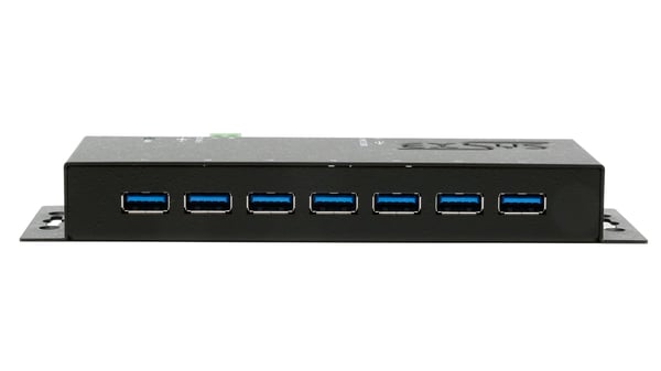 EXSYS EX-1188HMS-3 gränssnittshubbar USB 3.2 Gen 1 (3.1 Gen 1) Type-B 5000 Mbit/s Svart