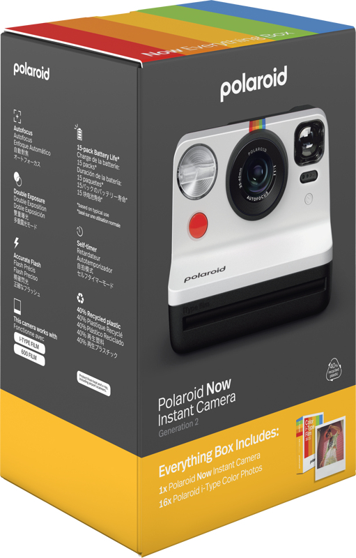 Miniatyrbild 2 av 3: Polaroid Now Gen 2 E-Box Black & White