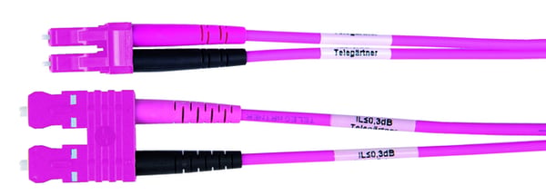 Telegärtner L00890A0111 InfiniBand og fiberoptisk kabel 1 m 2x SC 2x LC I-K(ZN)H Violet