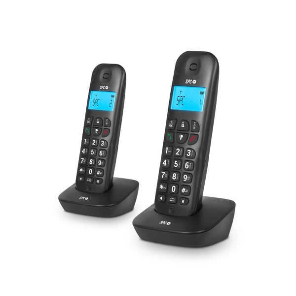 SPC AIR PRO DÚO Analog telefon Namn och uppringnings-ID Svart