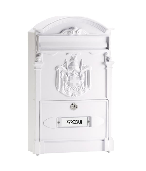 Arregui E2611 postkasse Hvid Vægmonteret postkasse Aluminium