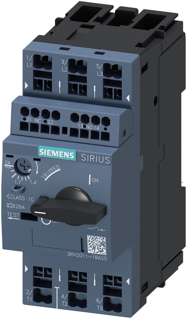 Siemens 3RV2011-1BA25 kredsløbsafbryder 3P