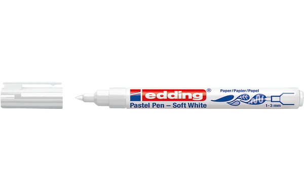 Edding 1500 Fin Lukket gelepen Hvid Edding 1500 Fin Lukket gelepen Hvid