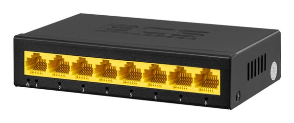 Miniatyrbillede 4 af 5: BCS BCS-B-S08G netværksswitch L2 Gigabit Ethernet (10/100/1000)