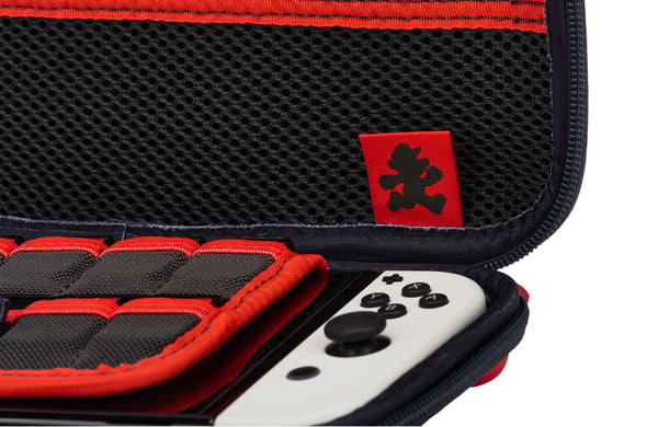PowerA 1526546-01 transportabel spillekonsol etui Cover Nintendo Filt, Gummi Rød