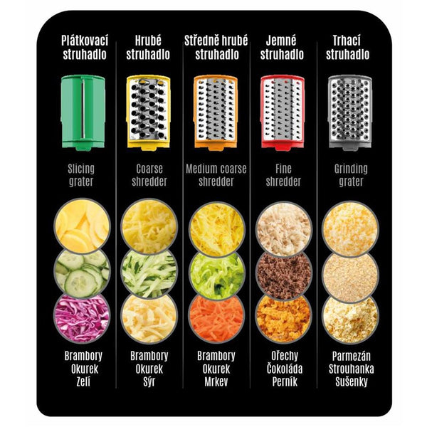 Eta Gratta Food Grater 70 W Sort, Grå