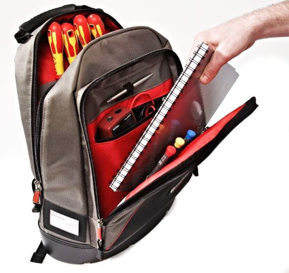 C.K Tools MA2635 rygsæk Sort, Grå, Rød Polymer