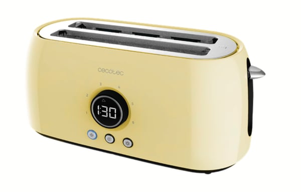 Cecotec 03110 leivänpaahdin 6 4 viipale(i)ta 1500 W Keltainen Cecotec 03110 leivänpaahdin 6 4 viipale(i)ta 1500 W Keltainen