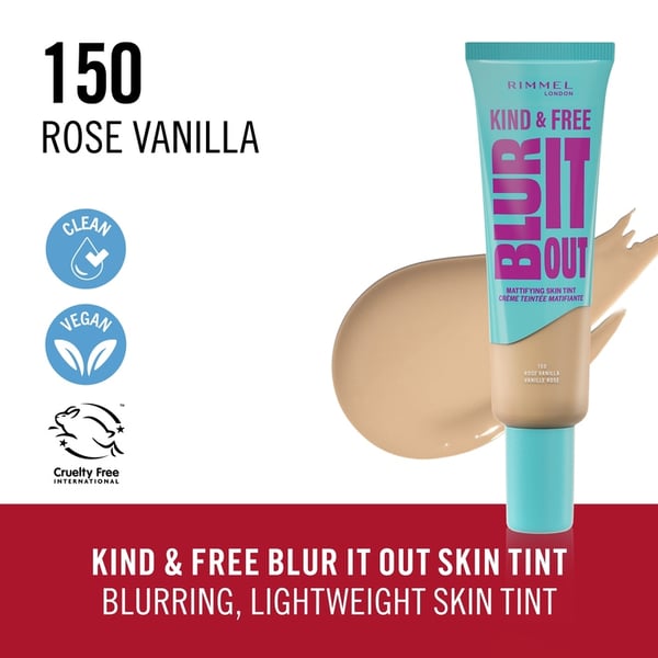 Rimmel Blur It Out 30 ml Rør Væske 150 Rose Vanilla