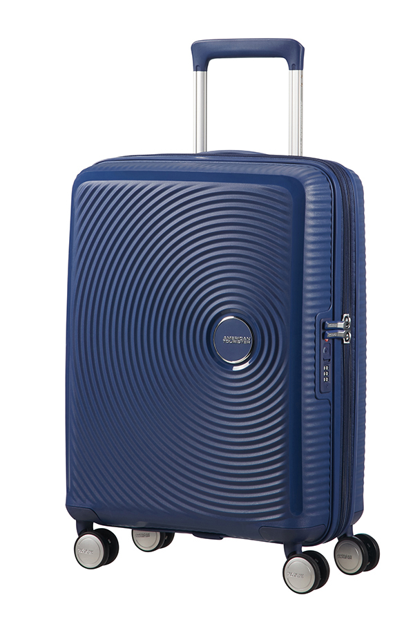 Miniatyrbild 1 av 8: American Tourister Spinner Expandable Resväska Hårt skal Marinblå 35,5 l Polypropylen (PP)