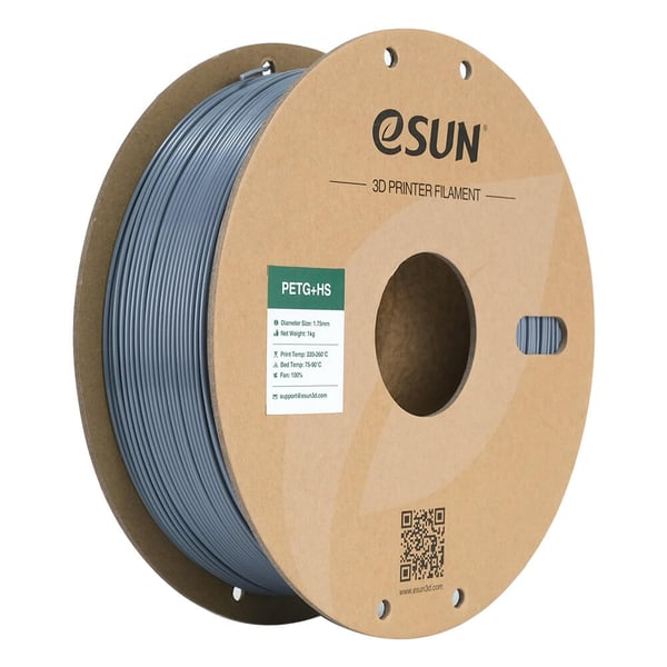 eSUN PETG+HS Polyetentereftalatglykol (PETG) Grå 1 kg eSUN PETG+HS Polyetentereftalatglykol (PETG) Grå 1 kg