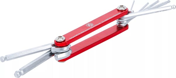 Miniatyrbillede 1 af 5: BGS technic Foldable Key |internal Hexagon with Ball Point 1.5 - 6 mm