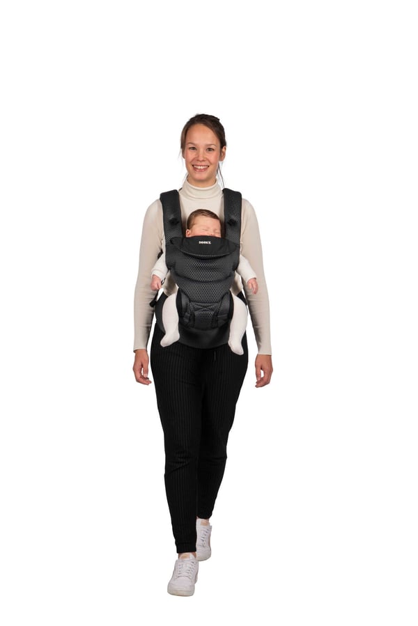 Dooky Urban Comfort Blød babysele Stof Sort