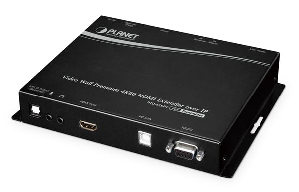 PLANET Video Wall 4K/60 HDMI & USB AV-lähetin Musta