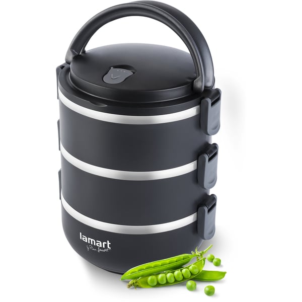Lamart LT6023 matburkar Rund Burk 1,8 l Svart 1 styck