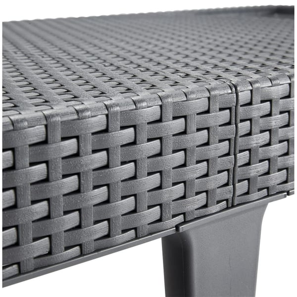 VidaXL 420017 utomhusstol Lounge Stoppad sits Polypropylen (PP) grafit