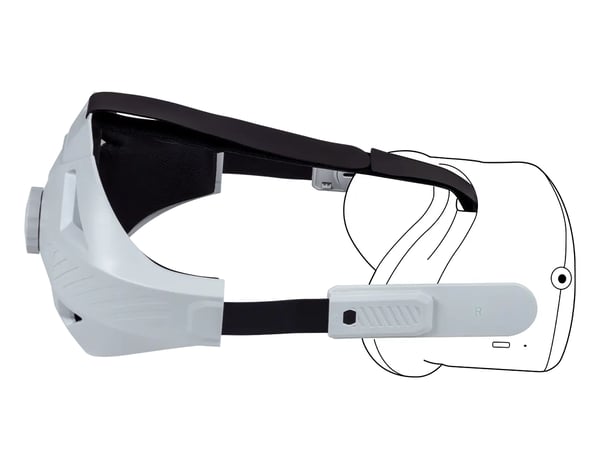 NACON QUEST2MOUNT Smart bærbart (wearable) tilbehør Beholder Sort, Hvid