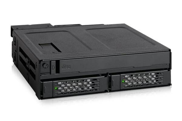 Icy Dock MB602SPO-B drive bay-paneler Svart