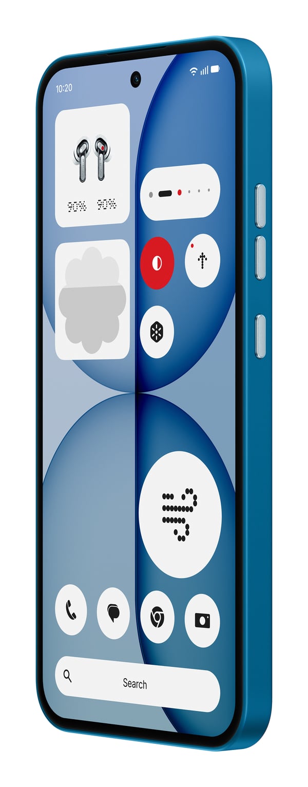 Nothing 4a 17,2 cm (6.78") Dubbla SIM-kort Android 16.0 5G 12 GB 256 GB 5080 mAh Blå