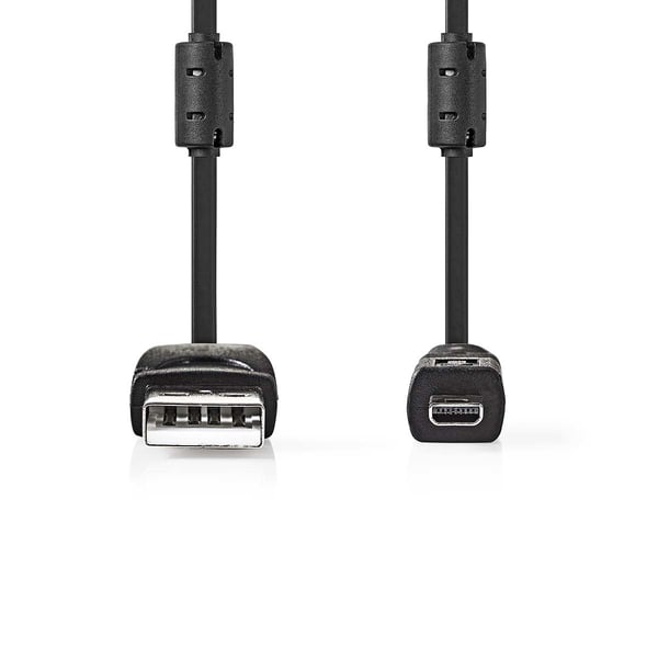 Nedis CCGL60810BK20 kameran johto 2 m Musta