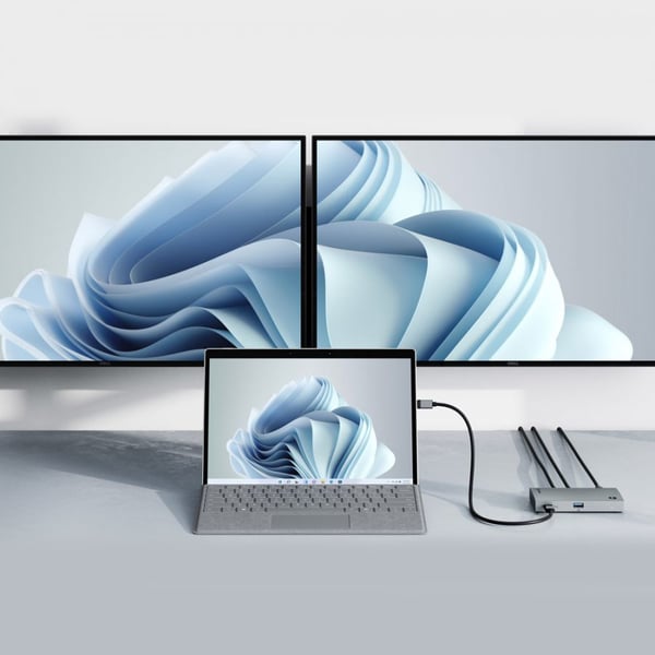 Miniatyrbillede 5 af 5: ALOGIC TB4H3TB interface hub Thunderbolt 4 40000 Mbit/s Sort, Grå