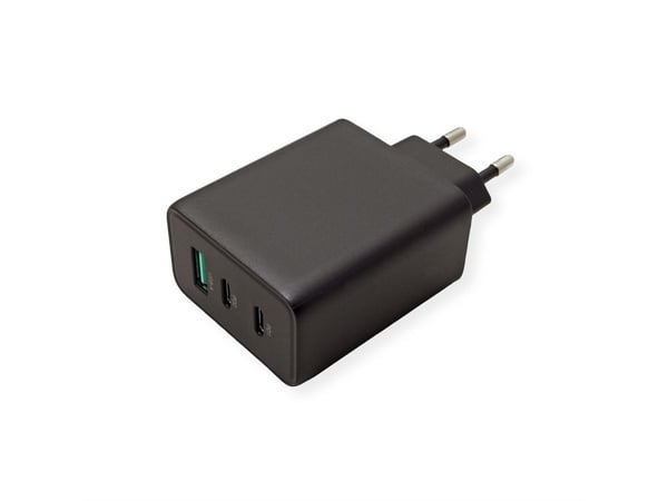 Miniatyrbillede 3 af 4: VALUE 19.99.1096 oplader til mobil enhed Universel Sort Vekselstrøm Hurtig opladning Indendørs