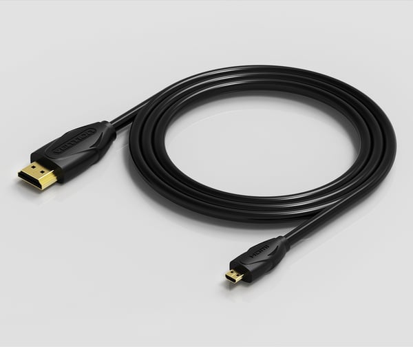 Vention VAA-D03-B300 HDMI-kaapeli 1 m HDMI-tyyppi D (mikro) HDMI-tyyppi A (vakio) Musta