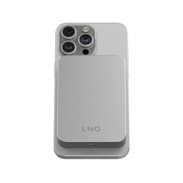 LINQ LQWP102 powerbank 10000 mAh Trådløs opladning Sølv