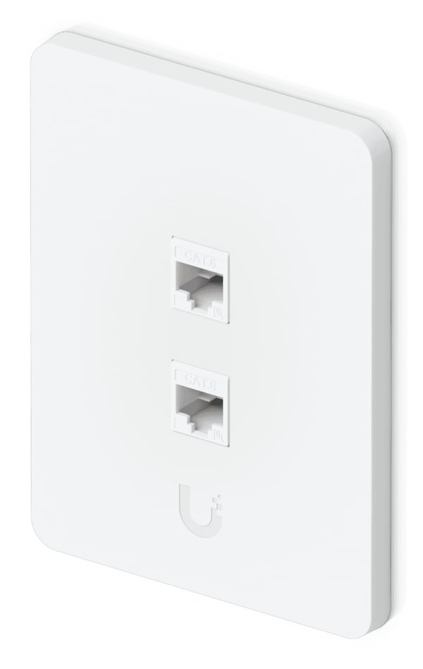 Miniatyrbillede 3 af 7: Ubiquiti UACC-WP-KEYSTONE-V-2P kontaktplade & kontakthætte Hvid