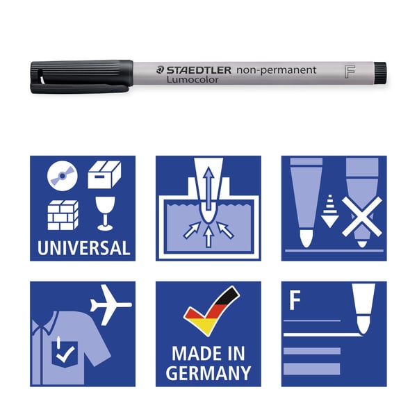 Staedtler Lumocolor non-permanent pen 316 vedenkestävä tussi 1 kpl