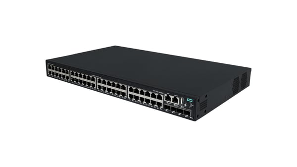 HPE CW 2150 48p 10M/100M/1G PoE+ 4p SFP+ 1G/10G 390W Switch Hallittu Gigabit Ethernet (10/100/1000) Power over Ethernet -tuki Musta