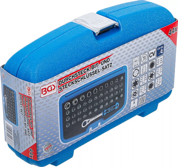 Miniatyrbild 10 av 11: BGS technic Push-through Bit and Socket Set