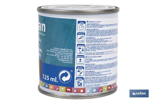 Cofan 15001373 akvarellfärger Brun 125 ml