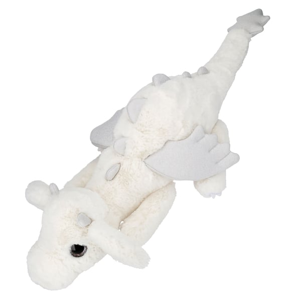Dino World + Action SNUKIS Drageplys m/glittervinger 65 cm, hvid