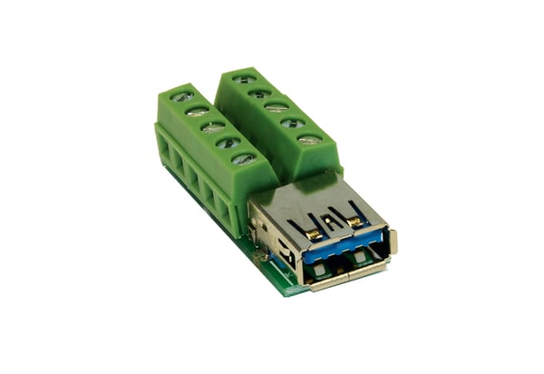 EXSYS EX-49060 kabel kønsskifter USB 3.0 10p Grøn, Sølv