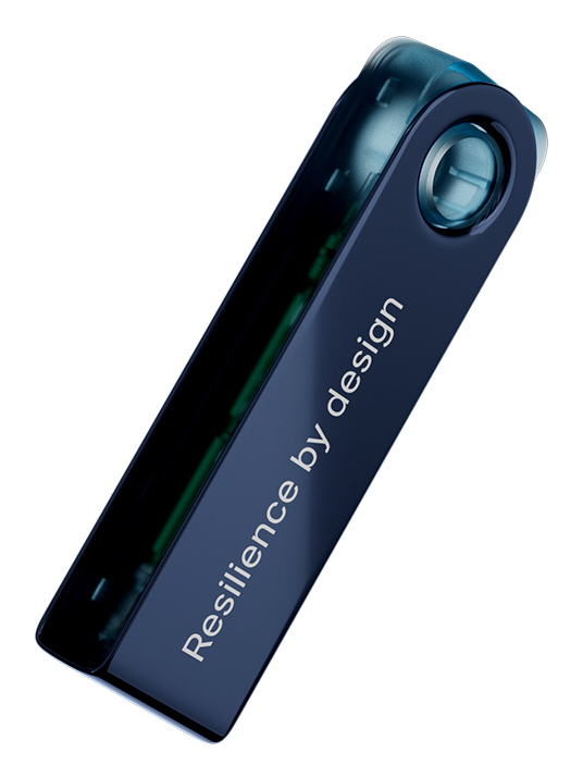 Pikkukuva 6 / 8: Ledger Nano S Plus USB-tikkulaitteistolompakko Musta, Sininen