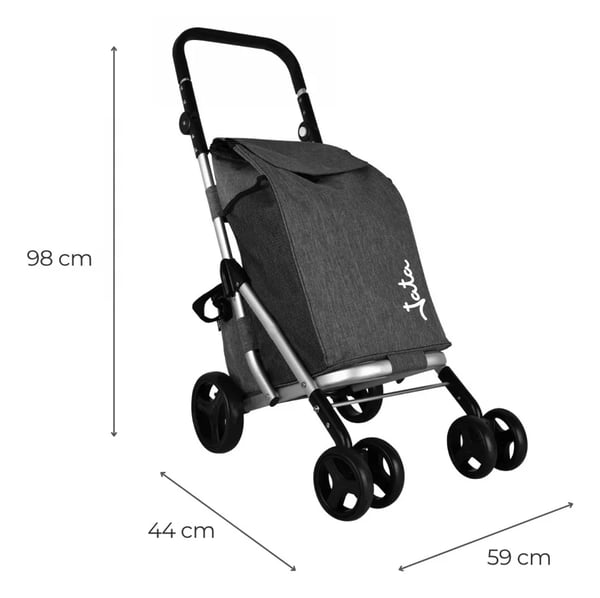 JATA HCAR2502 indkøbstaske Grå Trolley taske