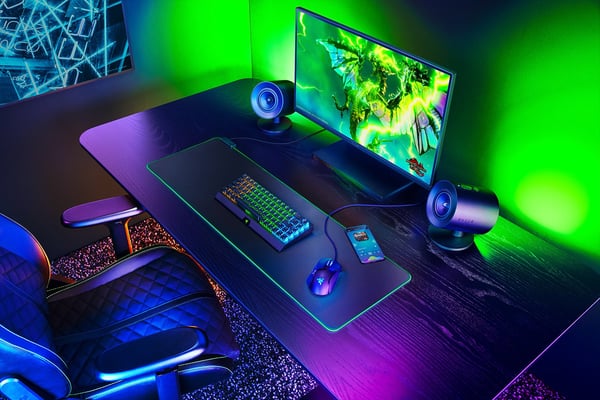 Miniatyrbillede 3 af 6: Razer Nommo V2 Fuld interval Sort Kabel & trådløs