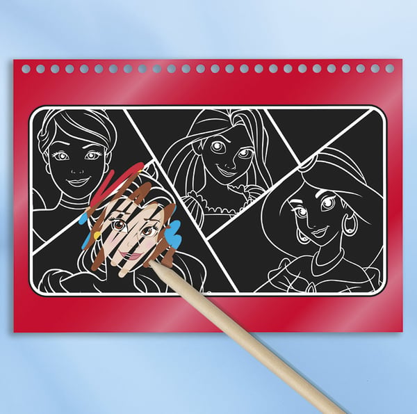 Miniatyrbillede 4 af 7: Totum Disney Princes Scratch Book