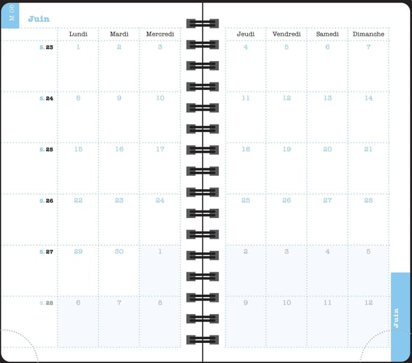 Miniatyrbild 7 av 12: Exacompta 1605038E mötesbokningsböcker Veckovis möteskalender