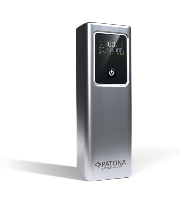 Miniatyrbillede 1 af 4: PATONA 4237 powerbank Lithium-Ion (Li-Ion) 20000 mAh Grå