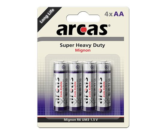 Arcas 107 00406 Engangsbatteri AA Zink-carbon