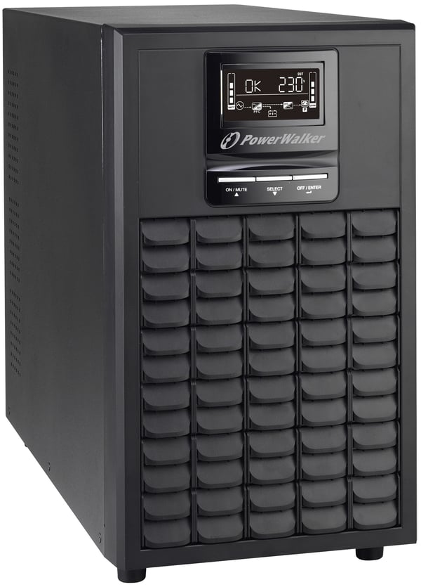 Miniatyrbillede 4 af 4: PowerWalker VFI 3000 CG PF1 UPS-enhed Dobbeltkonvertering (online) 3 kVA 3000 W 9 AC stikkontakt(er)