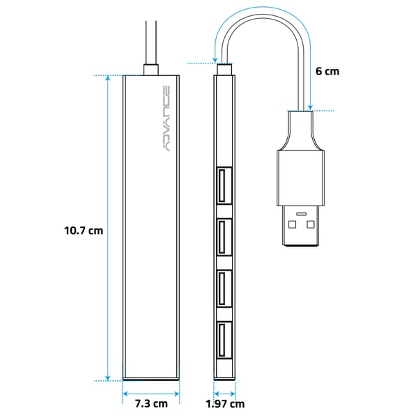 Miniatyrbild 4 av 4: ADVANCE XPAND SMART USB 3.2 Gen 1 (3.1 Gen 1) Type-A 480 Mbit/s Grå
