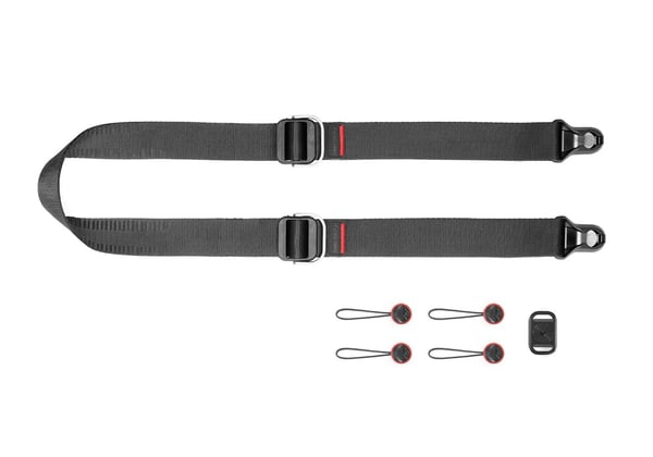 Peak Design SLL-BK-3 strop Digitalt kamera Aluminium, Nylon Sort