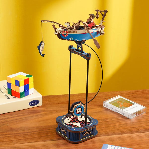 Miniatyrbillede 5 af 6: ROBOTIME MCD02 puslespil 3D puslespil 161 stk Legetøj