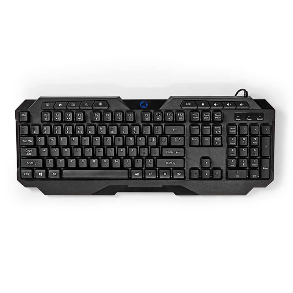 Nedis GKBD110BKUS tangentbord Spela USB QWERTY Amerikanskt internationellt Svart