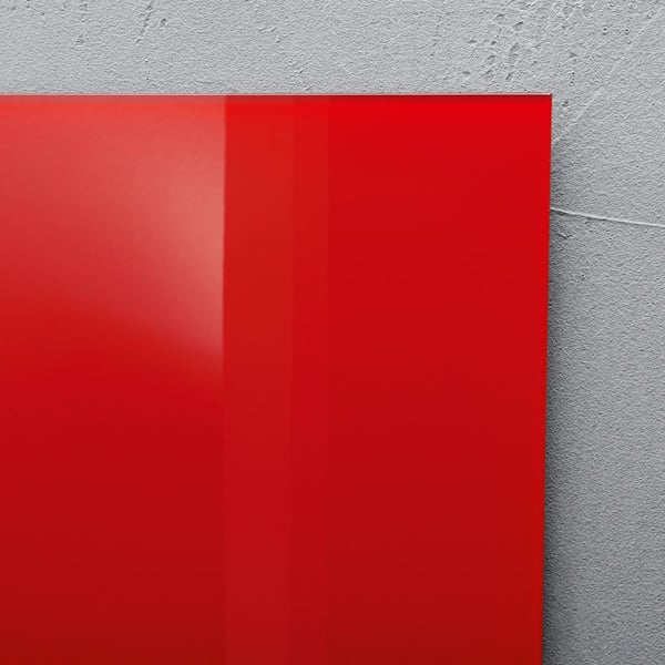 Sigel GL242 magnettavle og tilbehør Glas 1300 x 550 mm Rød
