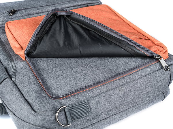 Miniatyrbillede 2 af 6: Modecom RENO 39,6 cm (15.6") Brevtaske Grå, Orange